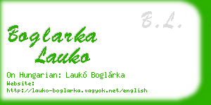 boglarka lauko business card