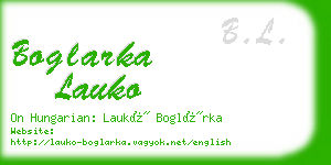 boglarka lauko business card